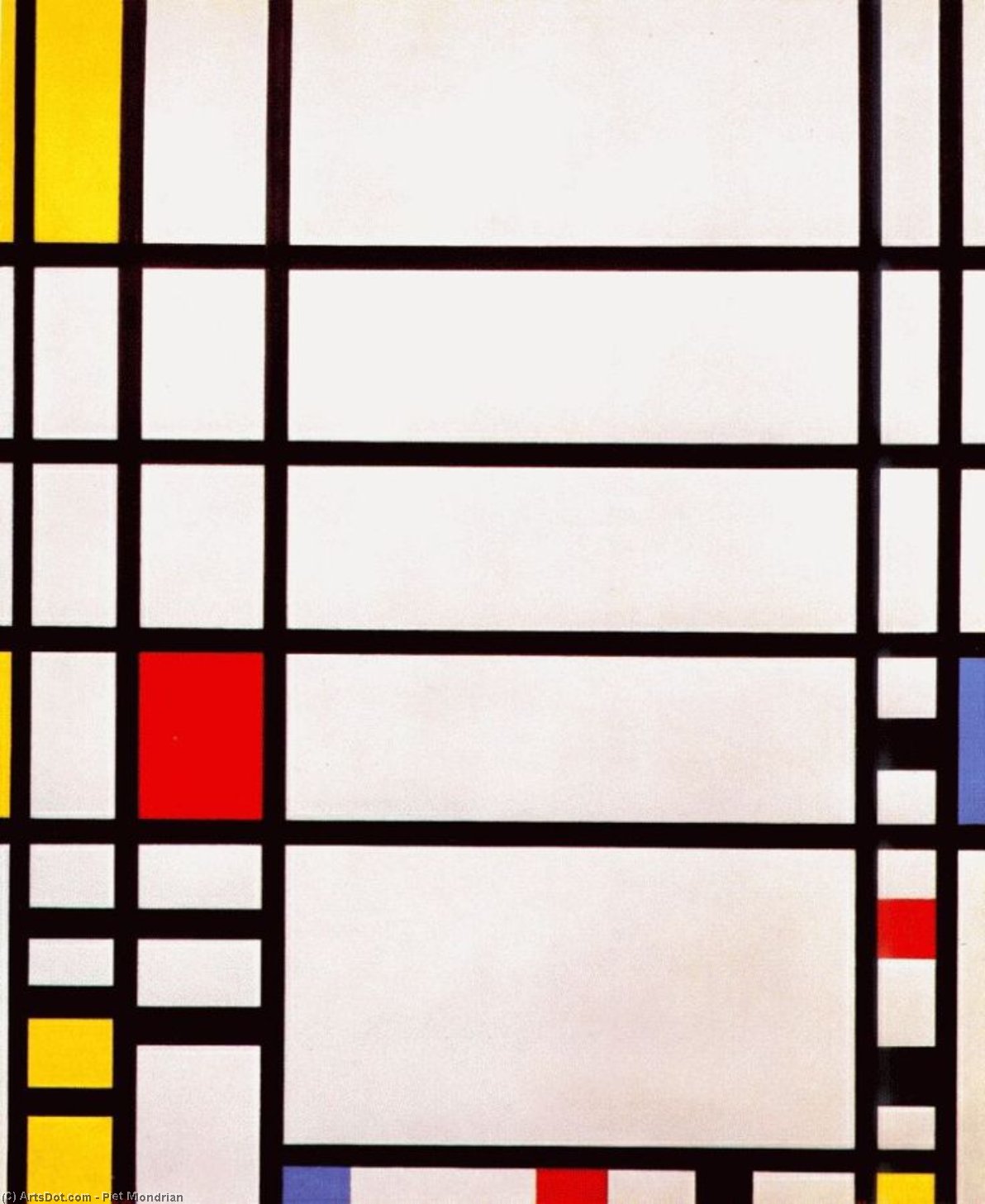 WikiOO.org - Encyclopedia of Fine Arts - Maalaus, taideteos Piet Mondrian - Trafalgar Square