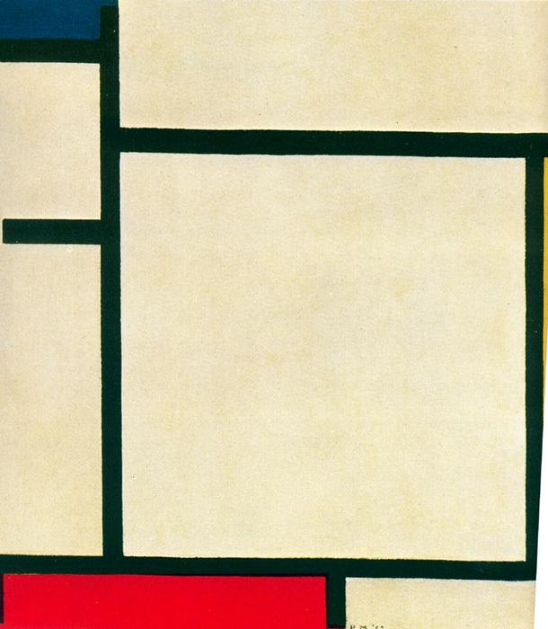 WikiOO.org - Enciklopedija likovnih umjetnosti - Slikarstvo, umjetnička djela Piet Mondrian - Composition 2