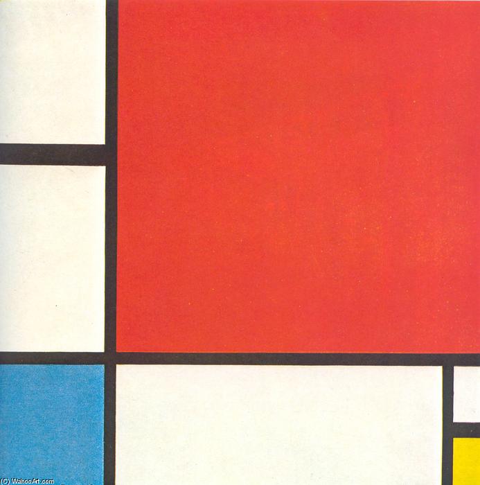 WikiOO.org - Encyclopedia of Fine Arts - Lukisan, Artwork Piet Mondrian - Composition with Red, Blue and Yellow