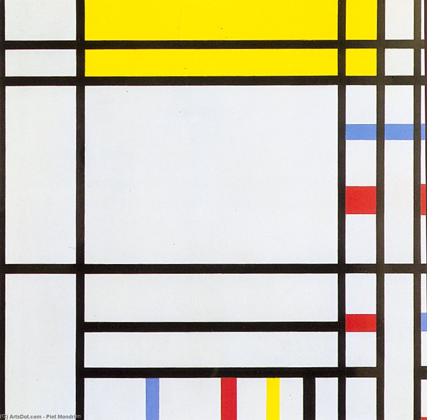 Wikioo.org - The Encyclopedia of Fine Arts - Painting, Artwork by Piet Mondrian - Place de la Concorde