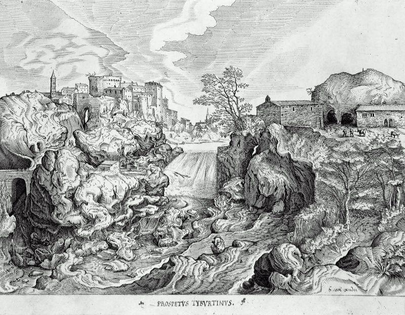 WikiOO.org - Enciklopedija likovnih umjetnosti - Slikarstvo, umjetnička djela Pieter Bruegel The Elder - View of Tivoli