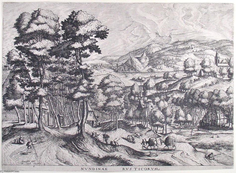 WikiOO.org - Enciklopedija likovnih umjetnosti - Slikarstvo, umjetnička djela Pieter Bruegel The Elder - Market for the country