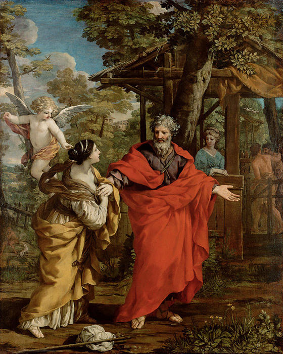 Wikioo.org - The Encyclopedia of Fine Arts - Painting, Artwork by Pietro Da Cortona - Return of Hagar