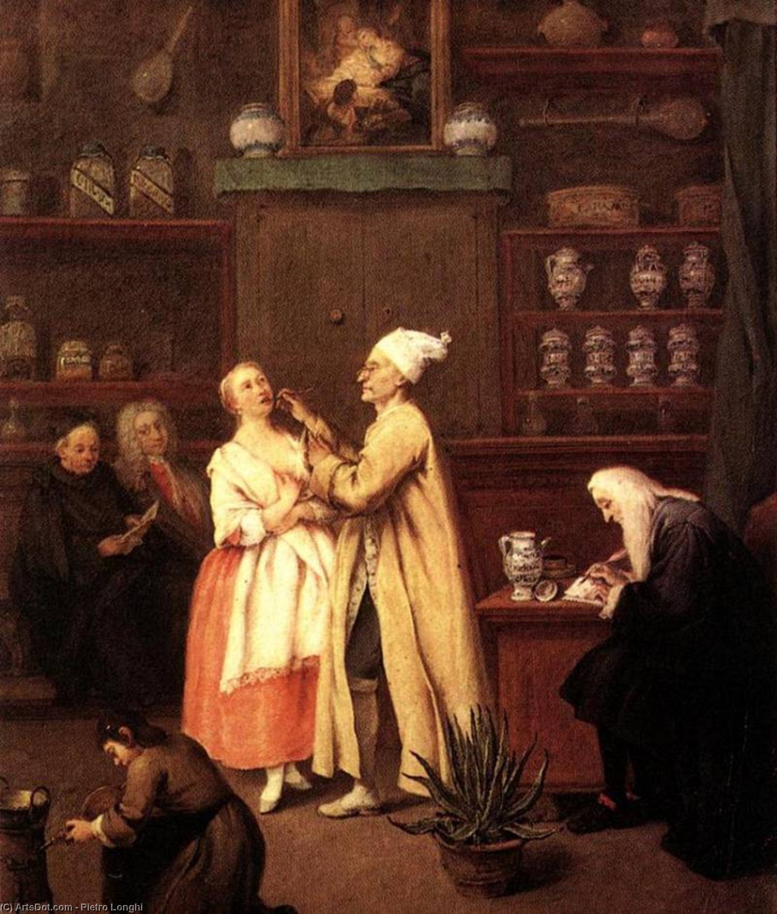 WikiOO.org - Enciklopedija dailės - Tapyba, meno kuriniai Pietro Longhi - The Pharmacist