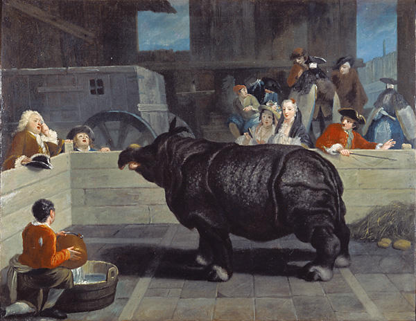 Wikioo.org - The Encyclopedia of Fine Arts - Painting, Artwork by Pietro Longhi - Rhinoceros in Venice