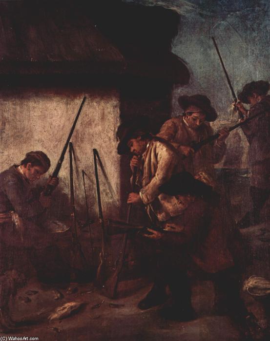 WikiOO.org - Енциклопедія образотворчого мистецтва - Живопис, Картини
 Pietro Longhi - Preparing the Guns