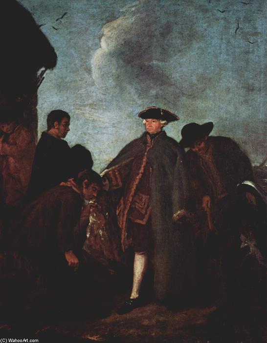 WikiOO.org - Енциклопедия за изящни изкуства - Живопис, Произведения на изкуството Pietro Longhi - The Arrival of the Nobleman