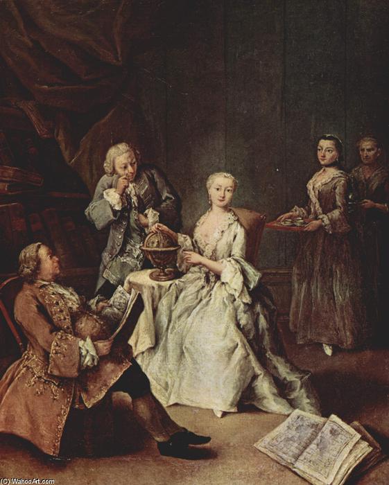 Wikioo.org - The Encyclopedia of Fine Arts - Painting, Artwork by Pietro Longhi - The Geography Lesson