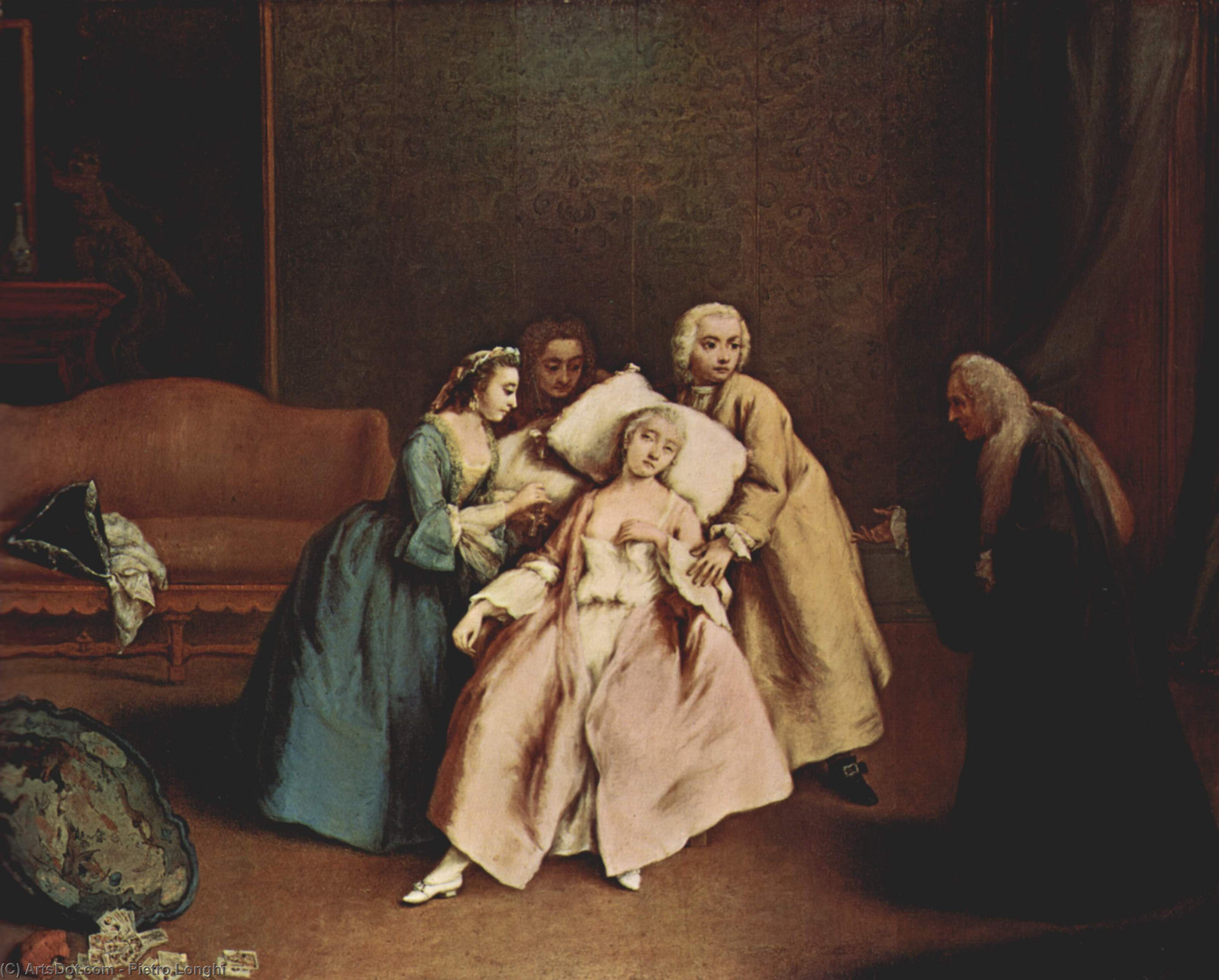 WikiOO.org - Енциклопедия за изящни изкуства - Живопис, Произведения на изкуството Pietro Longhi - The Wet-Nurse