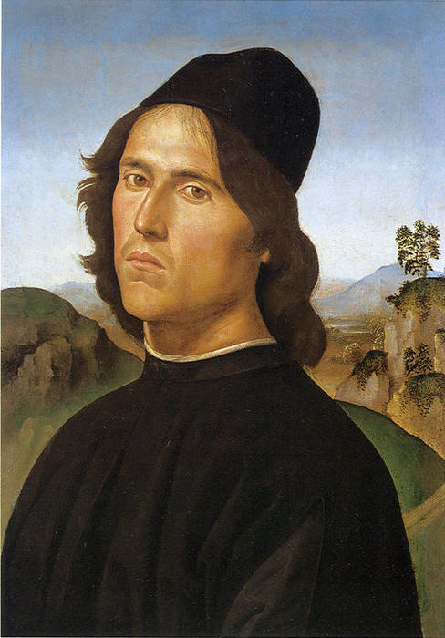 Wikioo.org - The Encyclopedia of Fine Arts - Painting, Artwork by Vannucci Pietro (Le Perugin) - Portrait of Lorenzo di Credi