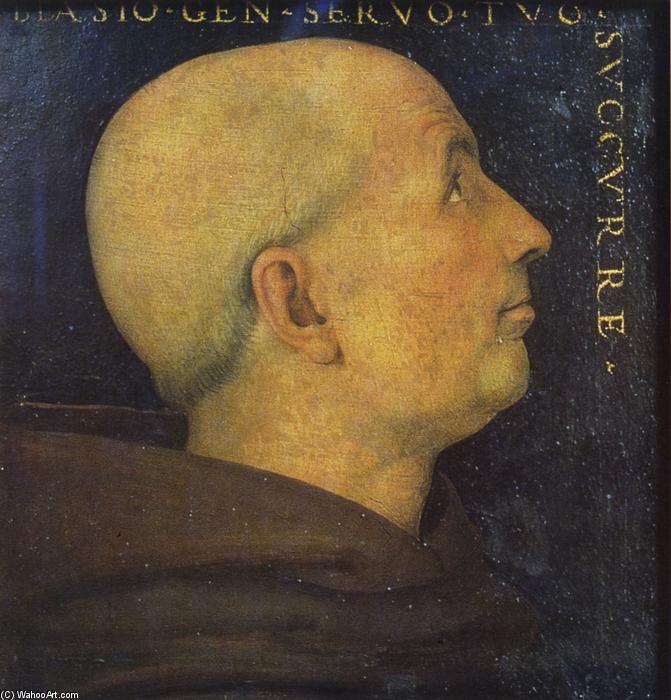 WikiOO.org - Εγκυκλοπαίδεια Καλών Τεχνών - Ζωγραφική, έργα τέχνης Vannucci Pietro (Le Perugin) - Potrait of Don Biagio Milanesi