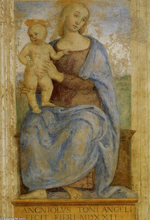 Wikioo.org – L'Encyclopédie des Beaux Arts - Peinture, Oeuvre de Vannucci Pietro (Le Perugin) - madonna avec enfant Art oratoire de Annonciation