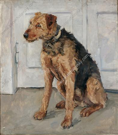 Wikioo.org - The Encyclopedia of Fine Arts - Painting, Artwork by Pyotr Konchalovsky - Airedale
