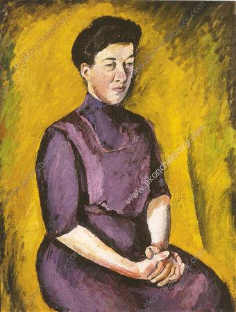 Wikioo.org - The Encyclopedia of Fine Arts - Painting, Artwork by Pyotr Konchalovsky - Portrait of Zinaida Konchalovskaya