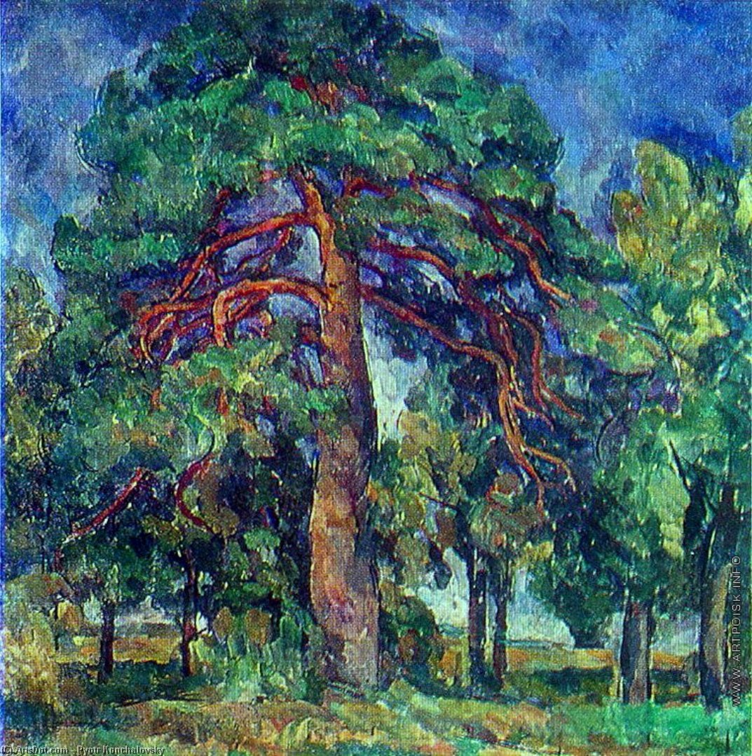 WikiOO.org - Encyclopedia of Fine Arts - Maľba, Artwork Pyotr Konchalovsky - Pine tree