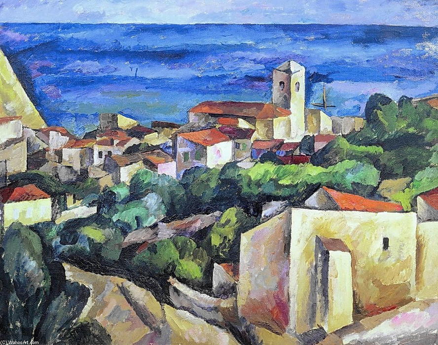 WikiOO.org - Εγκυκλοπαίδεια Καλών Τεχνών - Ζωγραφική, έργα τέχνης Pyotr Konchalovsky - Port of Siena