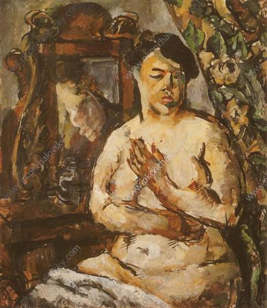 Wikioo.org - The Encyclopedia of Fine Arts - Painting, Artwork by Pyotr Konchalovsky - The woman in front of a mirror