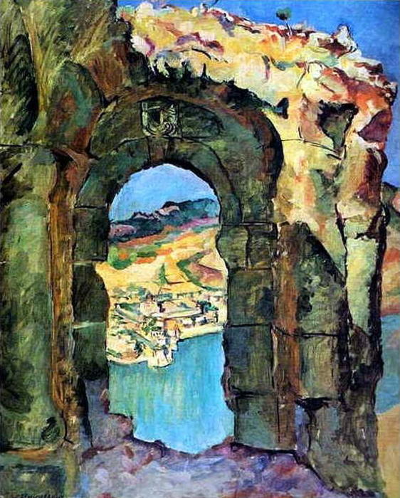 Wikioo.org - The Encyclopedia of Fine Arts - Painting, Artwork by Pyotr Konchalovsky - From the ruins of the Mtsyri