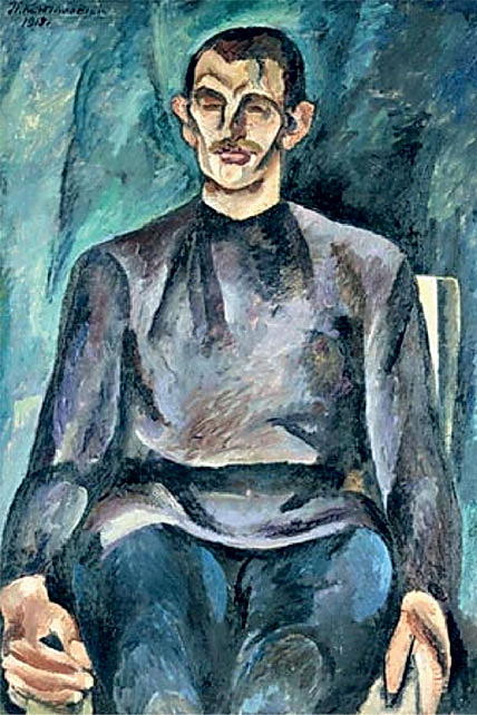 Wikioo.org - The Encyclopedia of Fine Arts - Painting, Artwork by Pyotr Konchalovsky - Portrait of Yuri Petrovich Yuriev