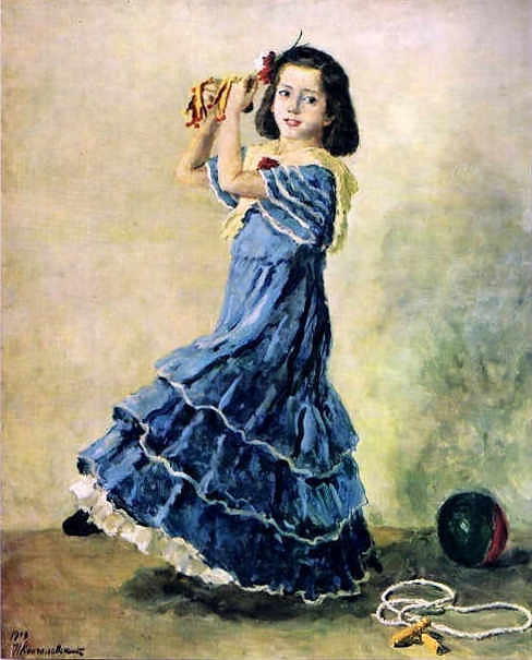 WikiOO.org - Encyclopedia of Fine Arts - Malba, Artwork Pyotr Konchalovsky - Margot is dancing