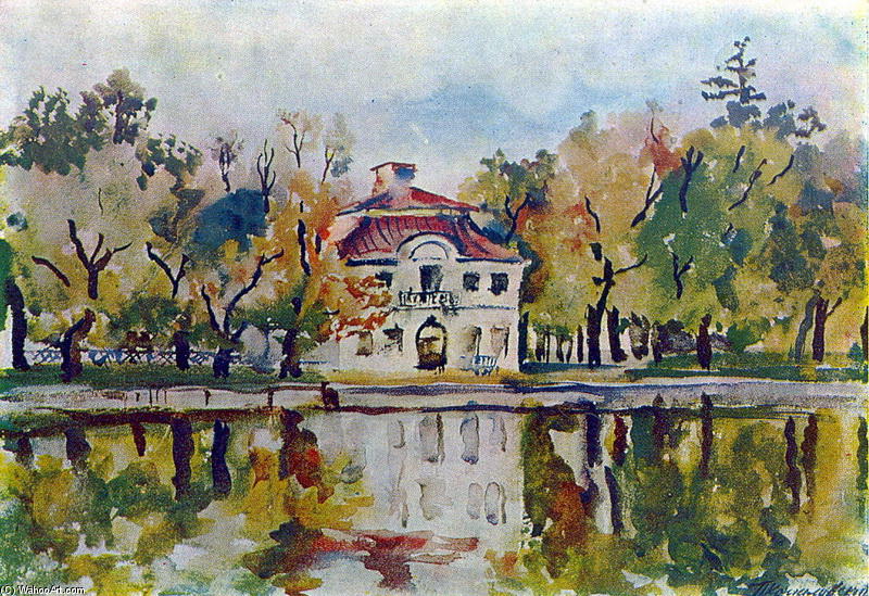 Wikioo.org – L'Encyclopédie des Beaux Arts - Peinture, Oeuvre de Pyotr Konchalovsky - Peterhof. Marley.