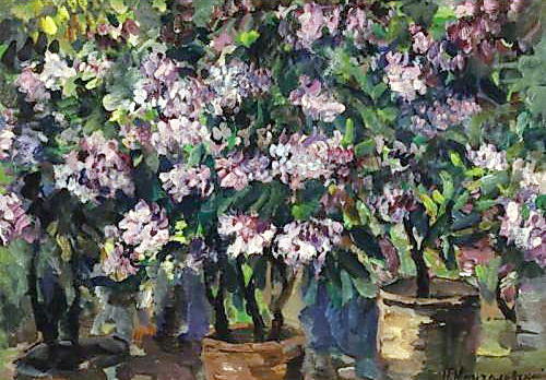 Wikioo.org - The Encyclopedia of Fine Arts - Painting, Artwork by Pyotr Konchalovsky - Lilacs