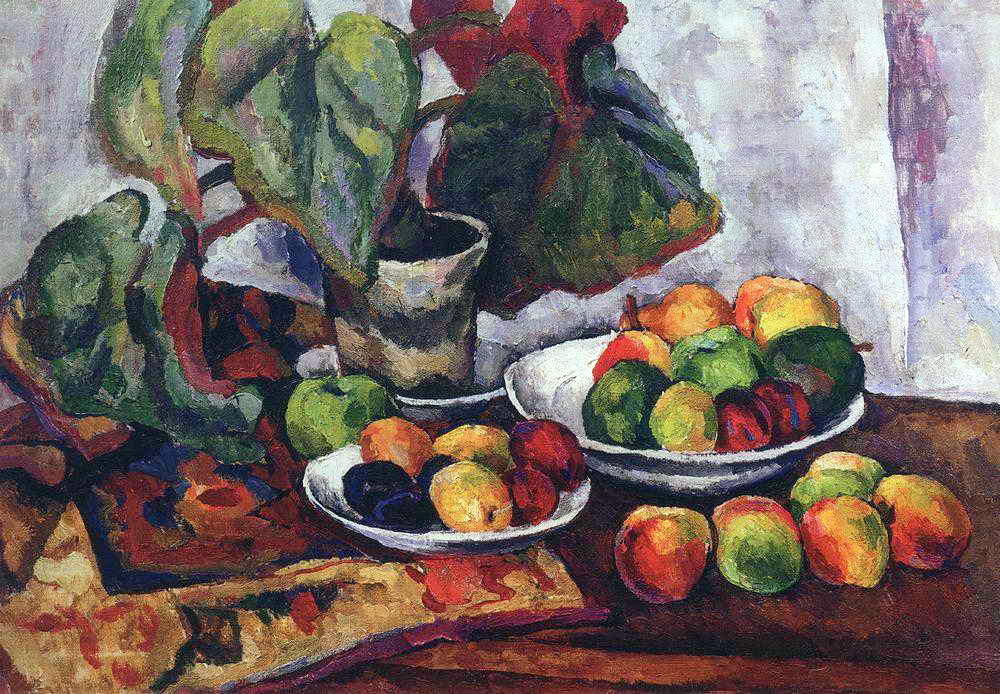 Wikioo.org - The Encyclopedia of Fine Arts - Painting, Artwork by Pyotr Konchalovsky - Still Life with Begonia