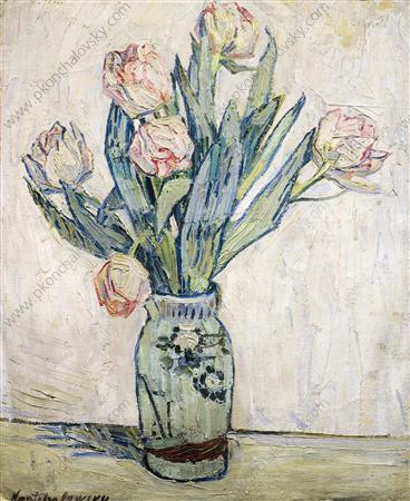 WikiOO.org - Güzel Sanatlar Ansiklopedisi - Resim, Resimler Pyotr Konchalovsky - Tulips