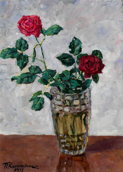 Wikioo.org - The Encyclopedia of Fine Arts - Painting, Artwork by Pyotr Konchalovsky - Still Life with Flowers