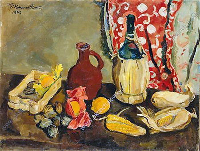 Wikioo.org - The Encyclopedia of Fine Arts - Painting, Artwork by Pyotr Konchalovsky - Southern still life