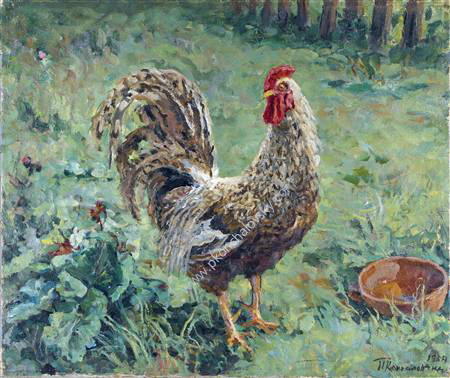 Wikioo.org - The Encyclopedia of Fine Arts - Painting, Artwork by Pyotr Konchalovsky - Rooster