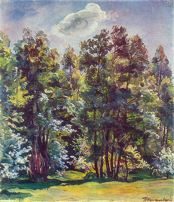 WikiOO.org - Εγκυκλοπαίδεια Καλών Τεχνών - Ζωγραφική, έργα τέχνης Pyotr Konchalovsky - Alder against the sun