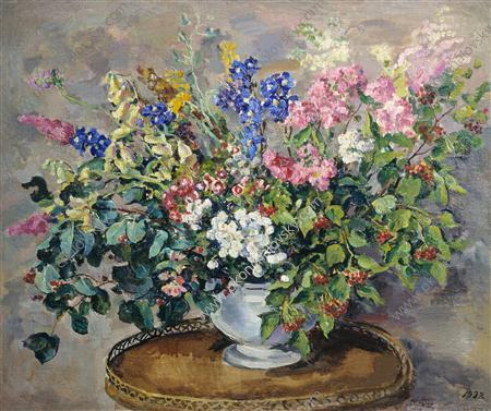 WikiOO.org - Encyclopedia of Fine Arts - Maľba, Artwork Pyotr Konchalovsky - Bouquet of flowers