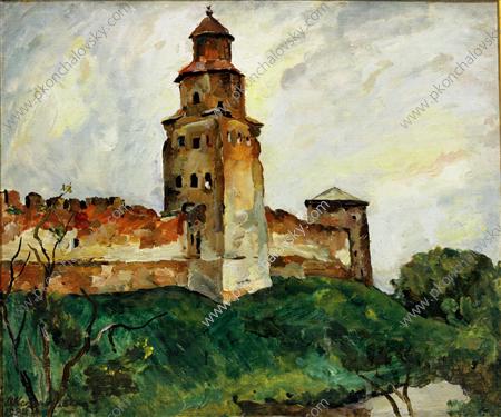 Wikioo.org - The Encyclopedia of Fine Arts - Painting, Artwork by Pyotr Konchalovsky - Novgorod. Kukui Tower.