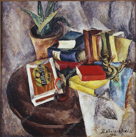 WikiOO.org - دایره المعارف هنرهای زیبا - نقاشی، آثار هنری Pyotr Konchalovsky - Still Life. Box of cigars.