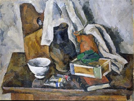 Wikioo.org - The Encyclopedia of Fine Arts - Painting, Artwork by Pyotr Konchalovsky - Still life with jug