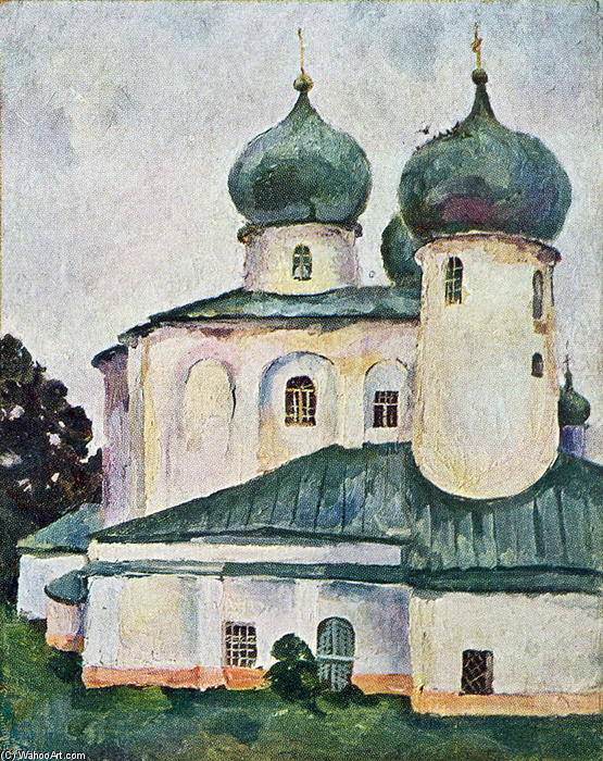 Wikioo.org - สารานุกรมวิจิตรศิลป์ - จิตรกรรม Pyotr Konchalovsky - Novgorod. Anthony the Roman.