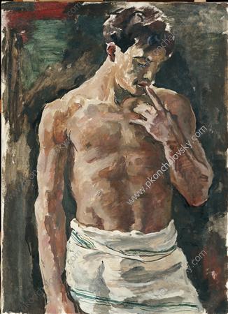 WikiOO.org - Encyclopedia of Fine Arts - Maľba, Artwork Pyotr Konchalovsky - Torso of young men