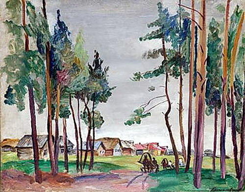 Wikioo.org - Die Enzyklopädie bildender Kunst - Malerei, Kunstwerk von Pyotr Konchalovsky - ländlich landschaft