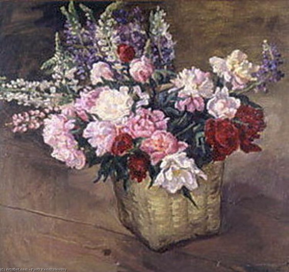 WikiOO.org - Güzel Sanatlar Ansiklopedisi - Resim, Resimler Pyotr Konchalovsky - Flowers