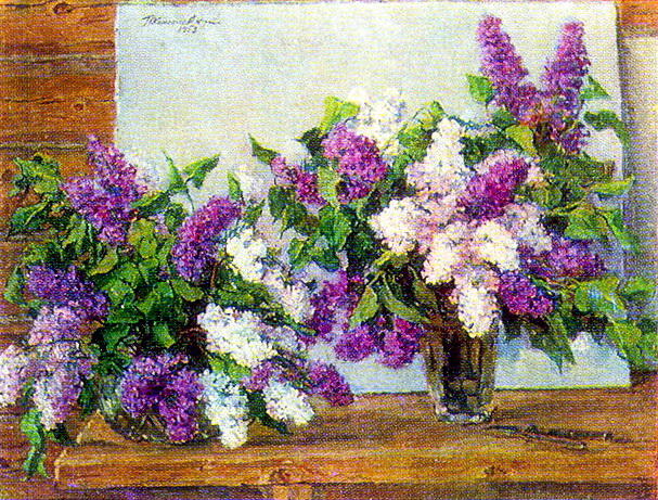 WikiOO.org - Enciclopédia das Belas Artes - Pintura, Arte por Pyotr Konchalovsky - Lilac