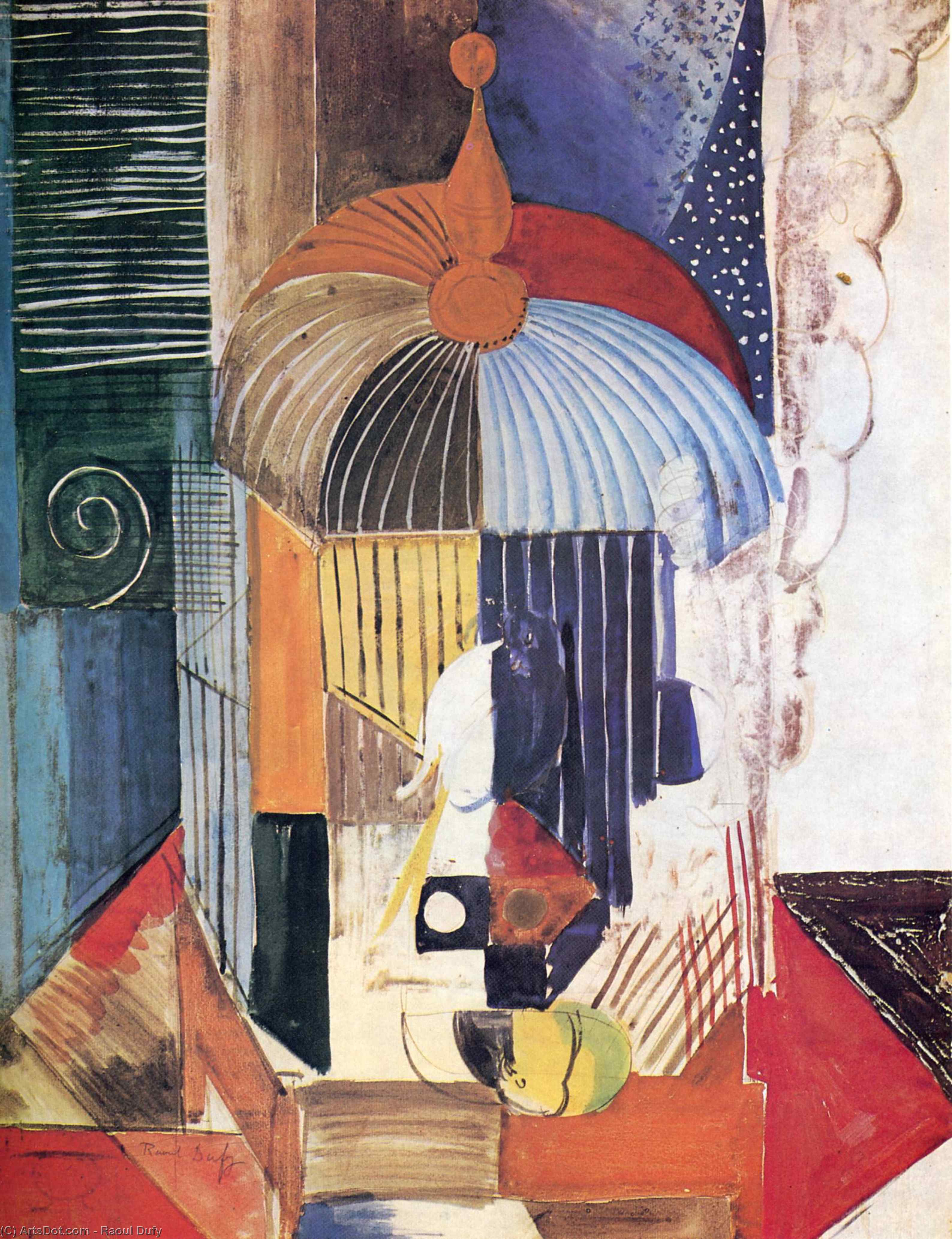 WikiOO.org - Εγκυκλοπαίδεια Καλών Τεχνών - Ζωγραφική, έργα τέχνης Raoul Dufy - Birdcage