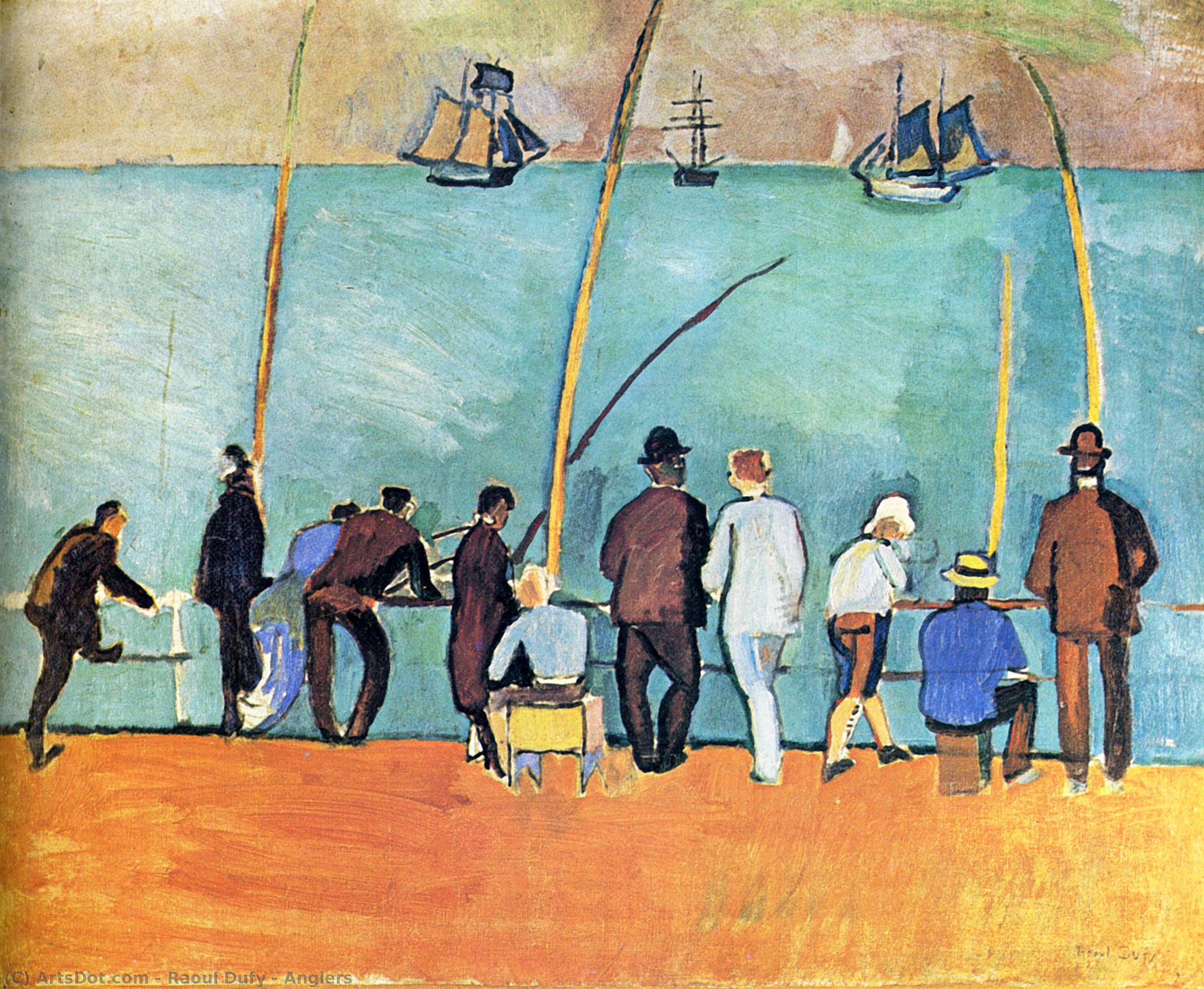 WikiOO.org - Енциклопедия за изящни изкуства - Живопис, Произведения на изкуството Raoul Dufy - Anglers