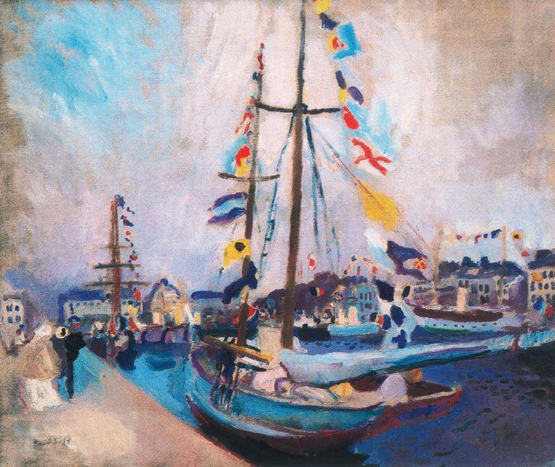 Wikioo.org – L'Encyclopédie des Beaux Arts - Peinture, Oeuvre de Raoul Dufy - Le yacht Empavesado