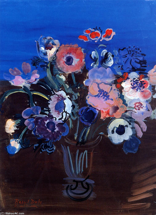 WikiOO.org - Enciklopedija likovnih umjetnosti - Slikarstvo, umjetnička djela Raoul Dufy - Anemones