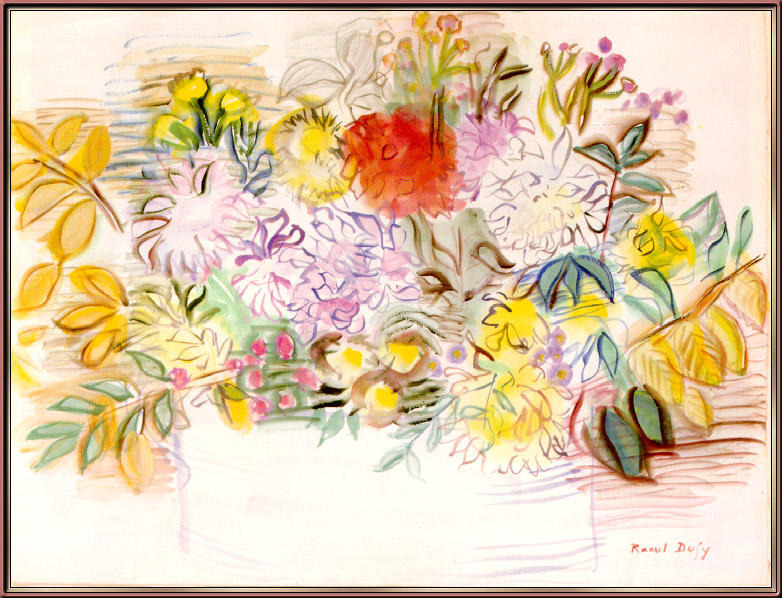WikiOO.org - Enciklopedija dailės - Tapyba, meno kuriniai Raoul Dufy - Bouquet of flowers