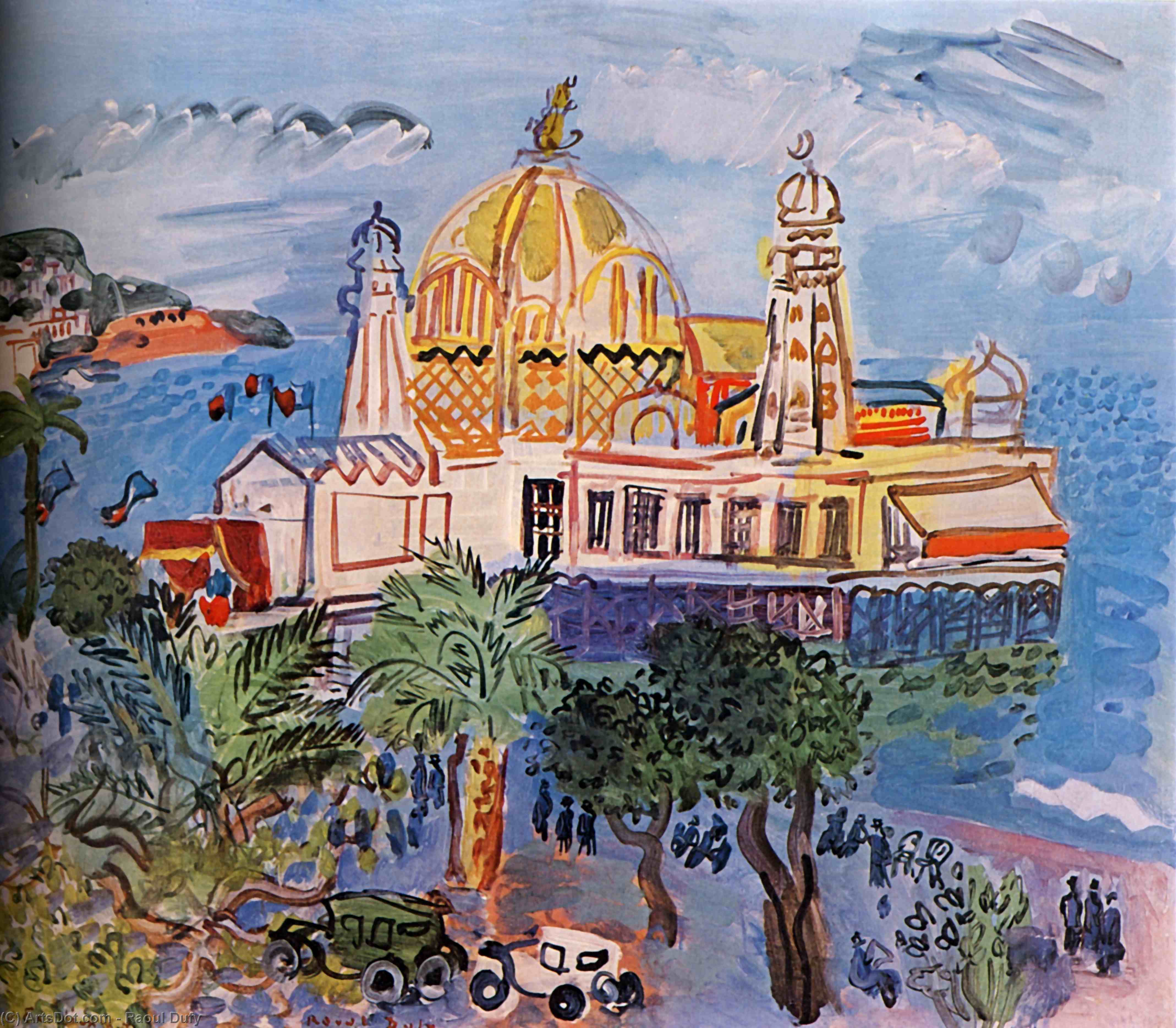 WikiOO.org - Енциклопедія образотворчого мистецтва - Живопис, Картини
 Raoul Dufy - The casino of Nice