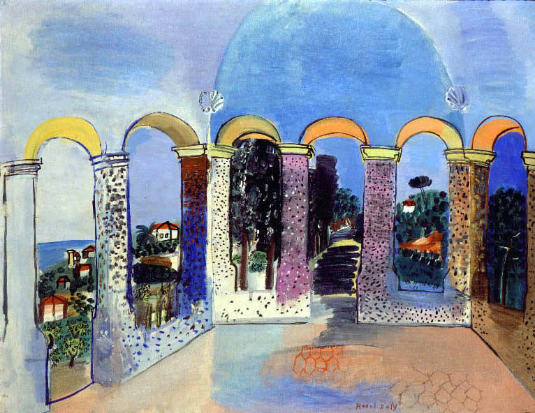 WikiOO.org - Енциклопедія образотворчого мистецтва - Живопис, Картини
 Raoul Dufy - Arcades at Vallauris