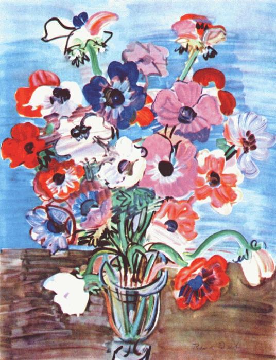 WikiOO.org - Enciclopédia das Belas Artes - Pintura, Arte por Raoul Dufy - Anemones