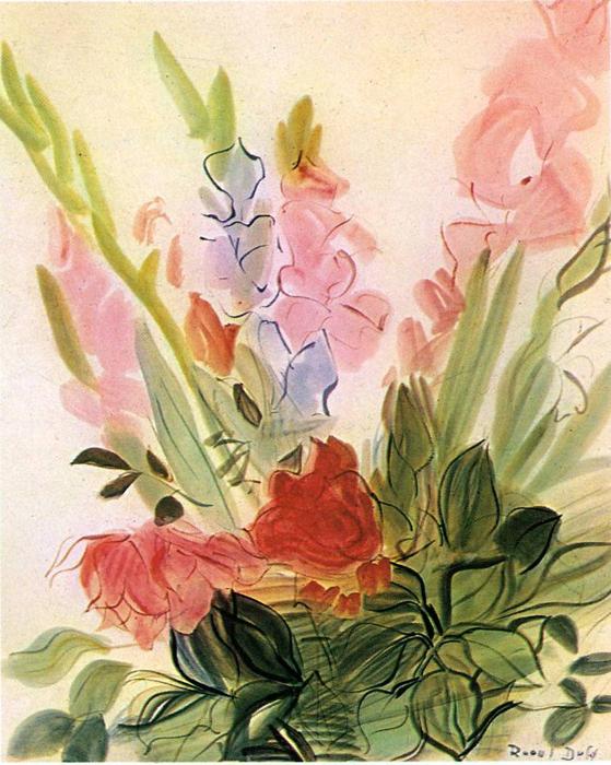 Wikioo.org - The Encyclopedia of Fine Arts - Painting, Artwork by Raoul Dufy - Gladioli